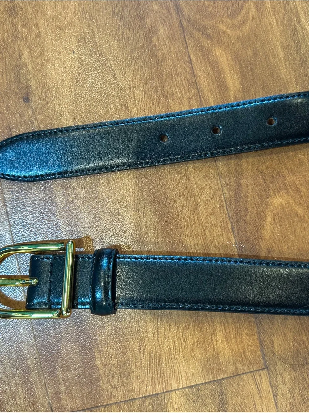 SuitSupply Black Leather Belt 38